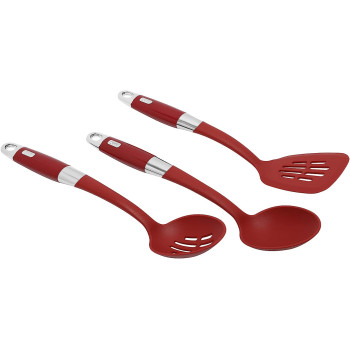 Prestige Classique 11 Piece Nonstick Cooking Surface With Glass Lid, Gas Mark 4, Red (PR21915)