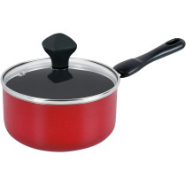 Prestige 8 Piece Non-Stick Cast Aluminium Cookware sets | Induction Base | Non Stick Aluminium | Casserole | Milk Pan | Fry Pan - Red (PR21952)