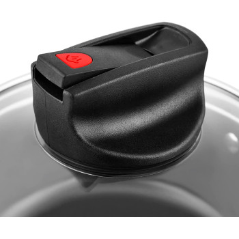 Prestige Safecook 14cm Cooking Pot | Non Stick Saucepans with Steam Release Technology | Small Saucepan with Pan Lid (PR22095)