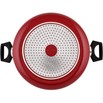 Prestige Aluminum Safecook With Nonstick Stockpot, 28Cm - Red (PR22103)