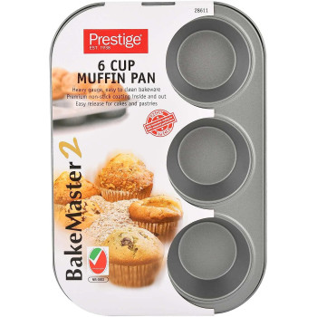 Prestige Muffin Pan, 12 Cup, Grey (PR28611)