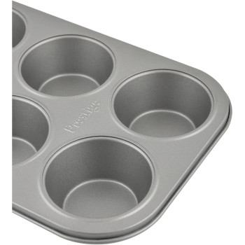 Prestige Muffin Pan, 12 Cup, Grey (PR28611)