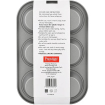 Prestige Muffin Pan, 12 Cup, Grey (PR28611)