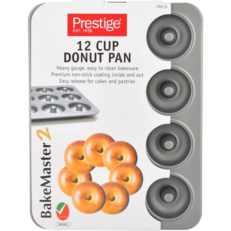 Prestige Mini Donut Pan, 12 Cup, Grey (PR28616)