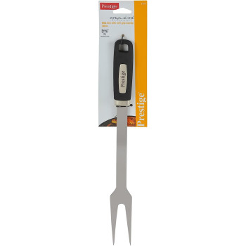 Prestige BBQ Fork with Soft Grip Handle, 38 cm, Silver (PR42103)