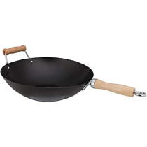 Prestige Nonstick Wok Pan, PR42251, Black, 35 cm (PR42251)