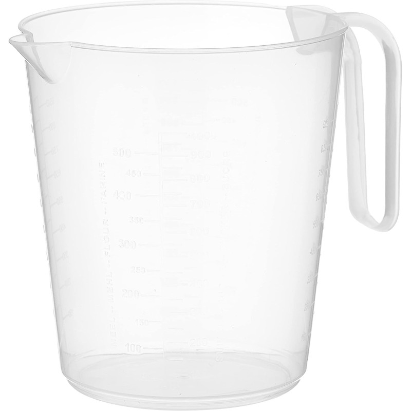 Prestige Transparent Measuring Pot, 1 Ltr, White (PR42407)