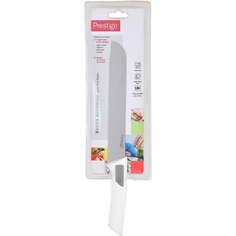 Prestige Bread Knife, 8 Inch, 20 cm, White (PR46107)