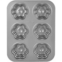 Prestige Non Stick Flower Cakelette Pan, Grey (PR46638)