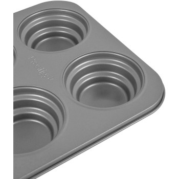 Prestige Non Stick Round Cakelette Pan, Grey (PR46639)