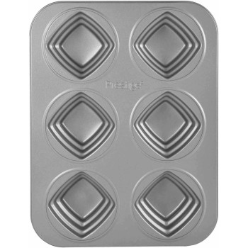 Prestige Non Stick Square Cakelette Pan, Grey (PR46640)