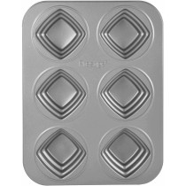Prestige Non Stick Square Cakelette Pan, Grey (PR46640)