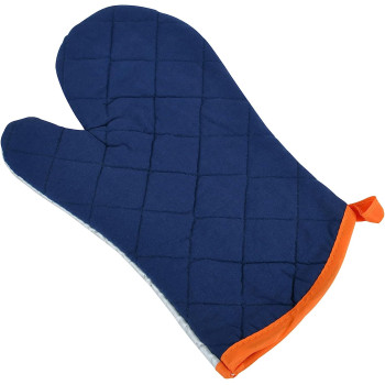 Prestige Oven Glove and Pot Hholder Set with Insulated Surfaces, Blue (PR496)