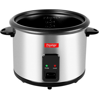 Prestige Stainless Steel Rice Cooker, 1.8 Ltr, Silver (PR50310)