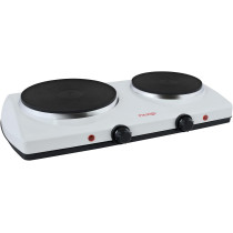 Prestige Double Hot Plate, Die Cast, Auto Shut Off Function, 2300-2500 Watts, White (PR50357)