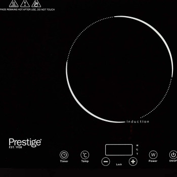 Prestige Double Induction Cooktop 3000 Watts, 8 Digital Temp Control Panel, PR50359, Black
