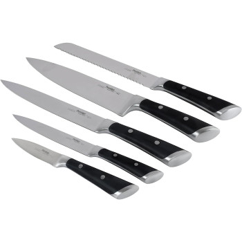 Prestige 5 Pieces Knife Block Set, Black (PR51375)