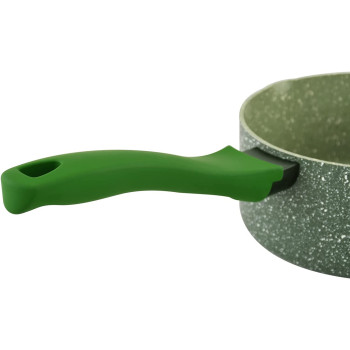Prestige Essentials Granite Non-Stick Milk Pan Cast Aluminium Cookware - Green, 14Cm