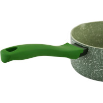 Prestige Essentials Granite Non-Stick Milk Pan Cast Aluminium Cookware - Green, 14Cm