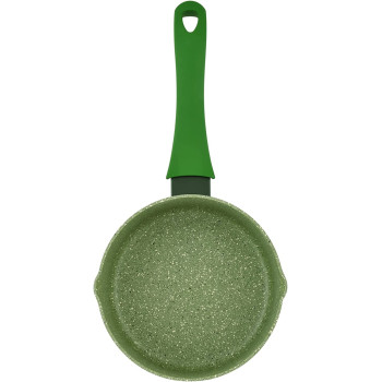 Prestige Essentials Granite Non-Stick Milk Pan Cast Aluminium Cookware - Green, 14Cm