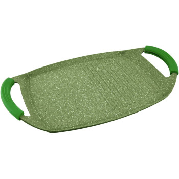 Prestige Essentials Granite Two Handle Grill Pan Cast Aluminium Cookware - Green, 36Cm