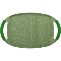 Prestige Essentials Granite Two Handle Grill Pan Cast Aluminium Cookware - Green, 36Cm