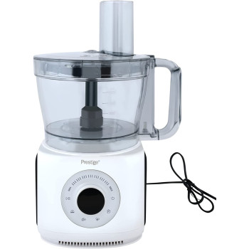 Prestige Food Processor, 3.5 Ltr Bowl, 100 Watts Digital, 10 In One Functions, Silver