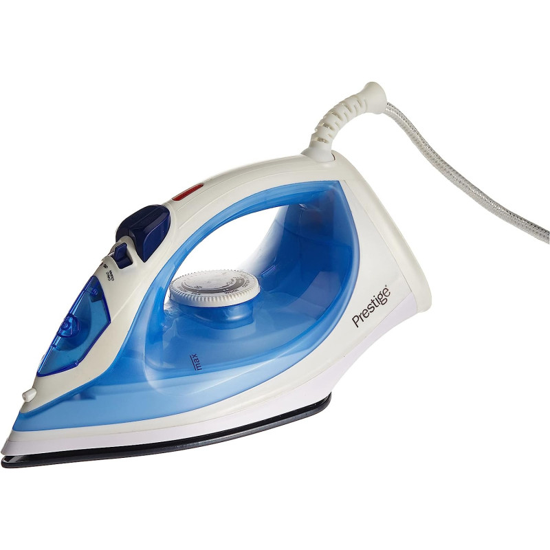 Prestige Steam Iron, Ceramic Soleplate, Steam 10G/Min, Water Tank 200 Ml, Blue