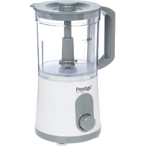 Prestige Chopper 500 Watts, Ice Crushing Function, Food Dicing Basket With Separate Blade, White