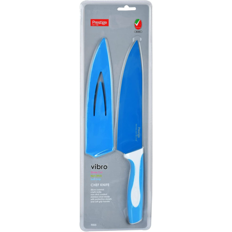 Prestige Vibro Chef Knife, 20 Cm, Blue