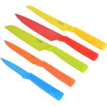 Prestige Flush 6 Pieces Knife Block Set, Multicolour