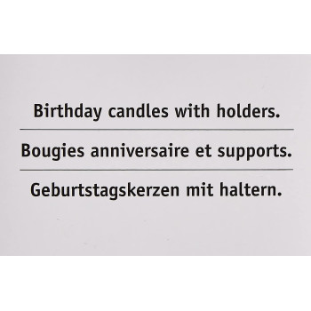 Prestige Birthday Candles With Holder 24 Pieces - Pr919, Multi Color