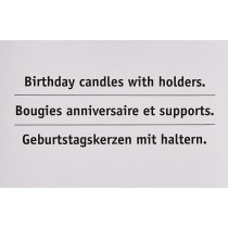 Prestige Birthday Candles With Holder 24 Pieces - Pr919, Multi Color