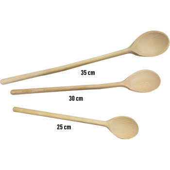 Prestige Wooden Spoon Set, 3 Pieces, Beige