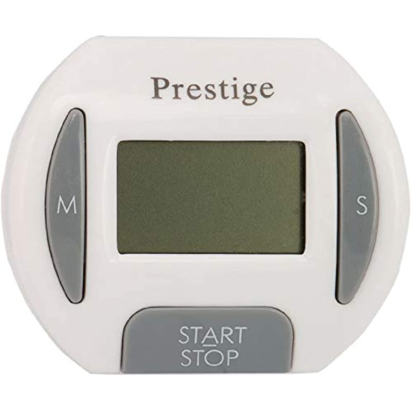 Prestige Pr9610 Digital Timer, White, 11.6 Cm X 14.4 Cm X 2.6 Cm