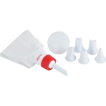 Prestige Icing Bag With 6 Nozzles, White