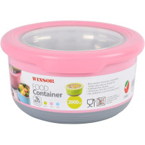 Winsor Food Container 2 Liter, Pink - Wfc2000