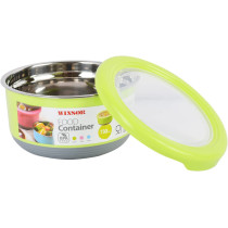 Winsor Plastic And Stainless Steel Food Container, Assorted, 730 Ml