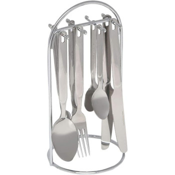 Winsor Stainless Steel Cutlery Set With Stand, 24 Pieces