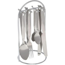 Winsor Stainless Steel Cutlery Set With Stand, 24 Pieces