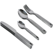 Winsor Stainless Steel Cutlery Set With Stand, 24 Pieces, Silver