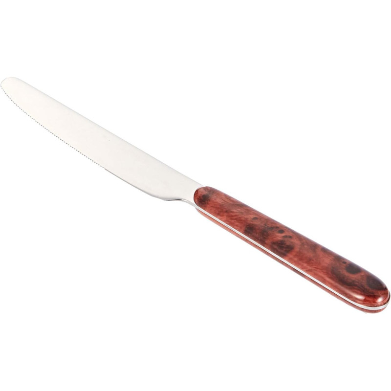 Winsor Stainless Steel Walnut Handle Dessert Knive,Silver