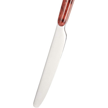 Winsor Stainless Steel Walnut Handle Dessert Knive,Silver