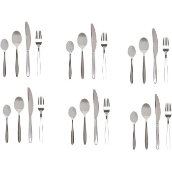 Winsor 24-Piece Stainless Steel Cutlery Set With Stand Wr3000-24