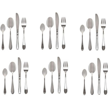 Winsor 24-Piece Stainless Steel Cutlery Set With Stand Wr4000-24Pr