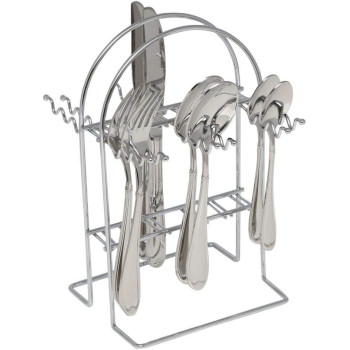 Winsor 24-Piece Stainless Steel Cutlery Set With Stand Wr4000-24Pr