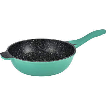 Winsor Cast Aluminium Granite Long Lasting Cookware, 9 Pieces, Green