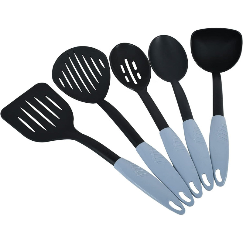 Set of 5 Prestige Nylon cooking utensils Heat resistant Black