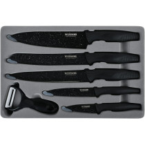 Winsor Non Stick Knife Set, 6 Pieces, Black