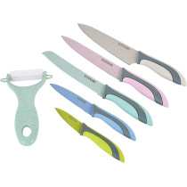 Winsor Non Stick Knife Set, 6 Pieces, Multicolour
